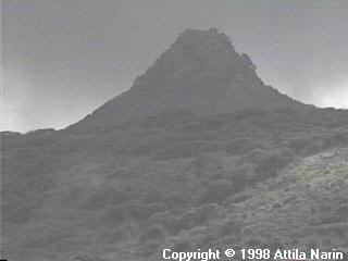 Mt. Christoffel on a gloomy day